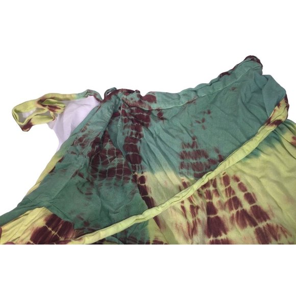 Neelam Green, Brown Yellow Gypsy Skirt - One Size Fit All  91494 - Picture 6 of 10